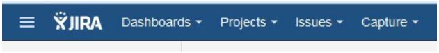JIRA főmenü